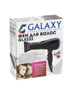 Купить Фен Galaxy GL4332 2000 Вт черный  в E-mobi