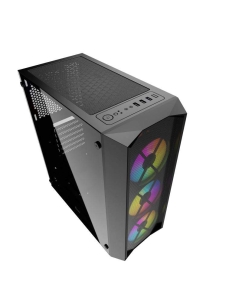 Купить Корпус компьютерный Powercase Rhombus X3 Mesh LED (CMRMX-L3) Black  в E-mobi