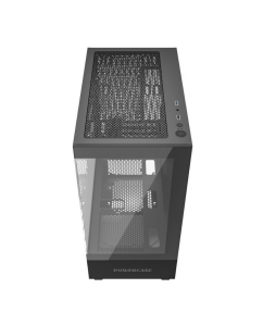Купить Корпус компьютерный Powercase Vision Micro M, Tempered Glass, Black  в E-mobi