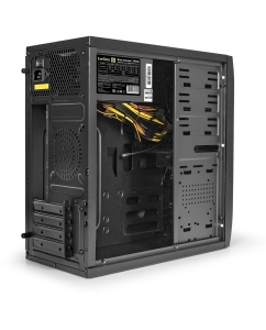 Купить Корпус компьютерный ExeGate QA-412U Black (EX272745RUS) черный  в E-mobi