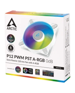 Купить Корпусной вентилятор Arctic P12 PWM PST A-RGB White (ACFAN00254A)  в E-mobi