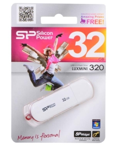 Купить Флешка Silicon Power LuxMini 320 32ГБ White (SP032GBUF2320V1W)  в E-mobi