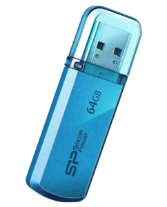 Купить Флешка Silicon Power Helios 101 64ГБ Blue (SP064GBUF2101V1B) в E-mobi