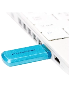 Купить Флешка Silicon Power Helios 101 64ГБ Blue (SP064GBUF2101V1B)  в E-mobi
