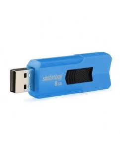 Купить Флешка SmartBuy STREAM 8ГБ Cyan (SB8GBST-B)  в E-mobi
