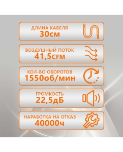 Купить Корпусной вентилятор Gembird S12025H-3P4M  в E-mobi