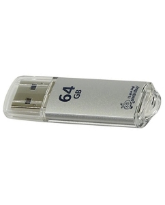 Купить Флешка SmartBuy V-Cut 64ГБ Silver (SB64GBVC-S)  в E-mobi
