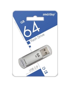 Купить Флешка SmartBuy V-Cut 64ГБ Silver (SB64GBVC-S)  в E-mobi