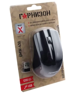 Купить Беспроводная мышь Гарнизон GMW-430 Black  в E-mobi