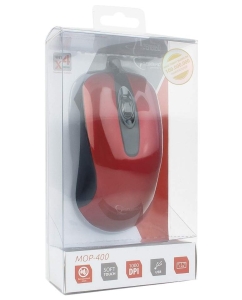 Купить Мышь Gembird MOP-400-R Red/Black  в E-mobi