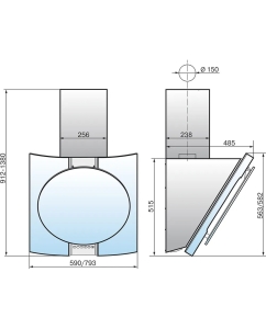 Купить Вытяжка настенная ELIKOR 80Н-700-Э4Д черный; серебристый  в E-mobi