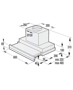 Купить Вытяжка встраиваемая Gorenje BHP643ORAB серебристый  в E-mobi