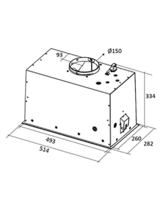 Купить Вытяжка встраиваемая Elica LANE IX/A/52 Вытяжно серебристый  в E-mobi