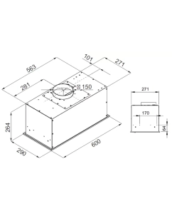 Купить Вытяжка встраиваемая KUPPERSBERG IBOX 60 W белый  в E-mobi