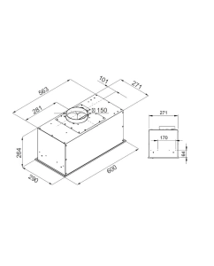 Купить Вытяжка встраиваемая KUPPERSBERG IBOX 60 X серебристый  в E-mobi