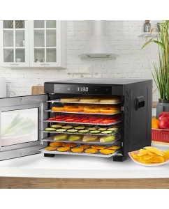 Купить Сушилка для овощей и фруктов Kitfort КТ-1964 черный  в E-mobi