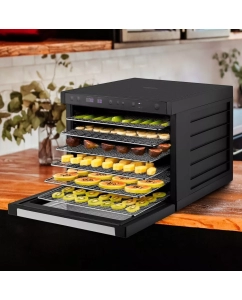 Купить Сушилка для овощей и фруктов Kitfort КТ-1962 черный  в E-mobi