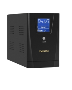 Купить Источник бесперебойного питания EXEGATE SpecialPro Smart LLB-2200.LCD.AVR.2SH.RJ.USB в E-mobi