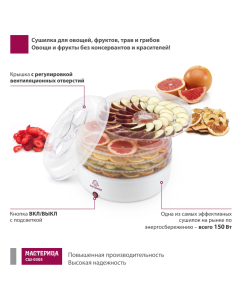 Купить Сушилка для овощей и фруктов Мастерица СШ-0305  в E-mobi