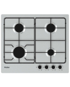 Купить Встраиваемая варочная панель газовая Haier HHX-M64ENX серебристый в E-mobi