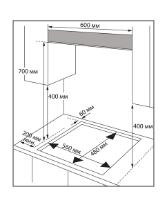 Купить Встраиваемая варочная панель газовая Hiberg VM 60440 Y бежевый  в E-mobi