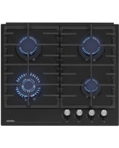 Купить Встраиваемая варочная панель газовая Simfer H60H41S522 черный в E-mobi