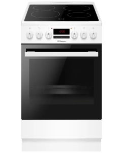 Купить Электрическая плита с духовкой HANSA FCCW58240, 4 конфорки, 62 л, 8 режимов, аксессуары в E-mobi