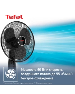 Купить Вентилятор напольный Tefal VF3910F0 черный  в E-mobi