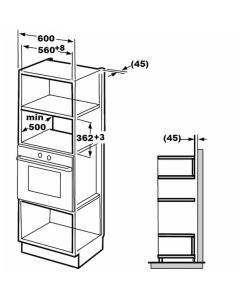 Купить Встраиваемая микроволновая печь Hansa AMM20BMXH серебристый  в E-mobi