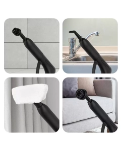 Купить Пароочиститель Kitfort КТ-9218 черный, розовый  в E-mobi