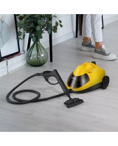 Купить Пароочиститель Kitfort КТ-9219 черный, желтый  в E-mobi