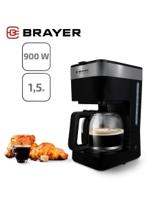 Купить Кофеварка капельного типа Brayer br1126 черная в E-mobi