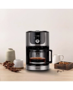 Купить Кофеварка капельного типа Kitfort КТ-782 черный, серебристый  в E-mobi