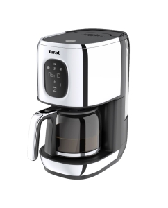 Купить Кофеварка капельного типа Tefal Majestuo CM883D10 серебристый, черный в E-mobi