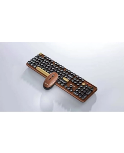 Купить Комплект клавиатура + мышь AULA AC306 Coffee-Black  в E-mobi