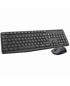Купить Комплект клавиатура + мышь Logitech MK235 Gray в E-mobi