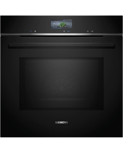 Купить Встраиваемый электрический духовой шкаф Siemens HM776GKB1 серебристый, черный в E-mobi