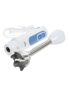 Купить Блендер погружной Braun MQ 3035 WH Sauce белый/синий  в E-mobi