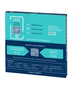 Купить Вентилятор Arctic P12 Slim PWM PST Black  в E-mobi