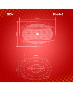 Купить Автомобильные колонки ACV PI694E (коаксиальные/6х9"/240Вт)  в E-mobi