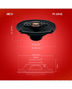 Купить Автомобильные колонки ACV PI694E (коаксиальные/6х9"/240Вт)  в E-mobi