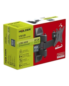 Купить Кронштейн для телевизора Holder LCDS-5039 Black  в E-mobi