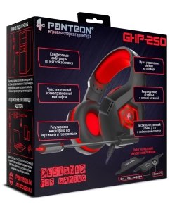 Купить Наушники Jet.A PANTEON GHP-250 красный, черный  в E-mobi