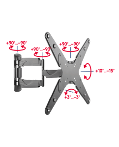 Купить Кронштейн для ТВ наклонно-поворотный MAUNFELD MTM-2355FM, 32"-55"  в E-mobi