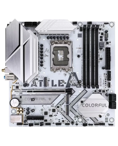Купить Материнская плата Colorful B760M-WHITE WIFI V20 (BATTLE-AX B760M-WHITE WIFI V20) в E-mobi