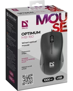 Купить Мышь Defender Optimum MB-160 Black  в E-mobi