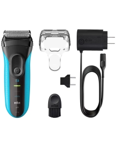 Купить Электробритва Braun 3010s (CN) голубая, черная  в E-mobi