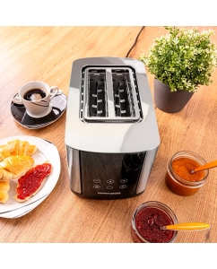 Купить Тостер Rommelsbacher TO 850 серебристый; черный  в E-mobi