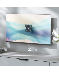 Купить Кронштейн для телевизора ONKRON 10"-35" фиксированный, чёрный R1  в E-mobi