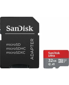 Купить Карта памяти SanDisk Ultra microSDHC 32GB + адаптер (SDSQUA4-032G-GN6MA) в E-mobi